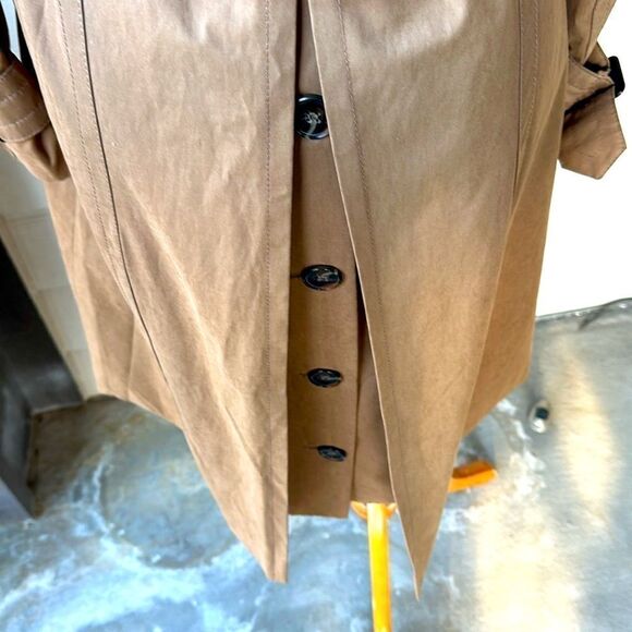 Zara Basic Camel Trench Coat - Picture 6 of 10